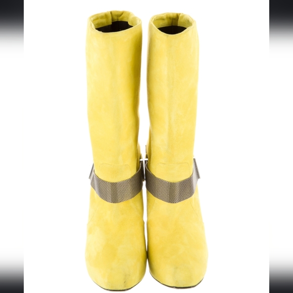 Versace Suede Boots Sz 41 - Picture 3 of 8